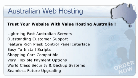 Value Hosting Australia providing affordable web hosting